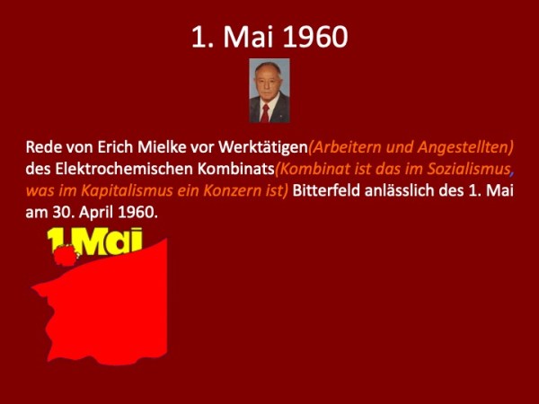 01. Mai 1960: Rede vor Chemiearbeitern in&nbsp;Bitterfeld