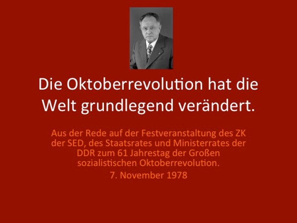 Die Oktoberrevolution hat die Welt grundlegend&nbsp;verändert