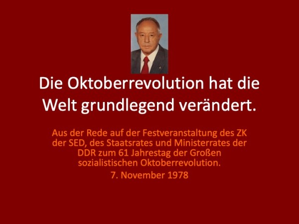 Die Oktoberrevolution hat die Welt grundlegend&nbsp;verändert